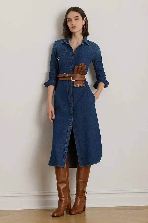Lauren Ralph Lauren Jeans obleka Lauren Ralph Lauren