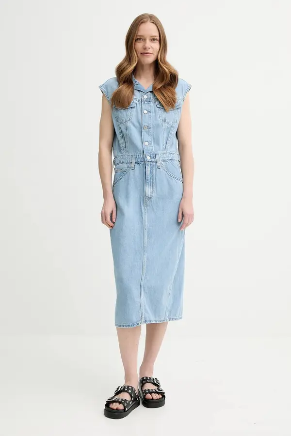 Levi's Jeans obleka Levi's ICONIC SLEEVELESS DRESS