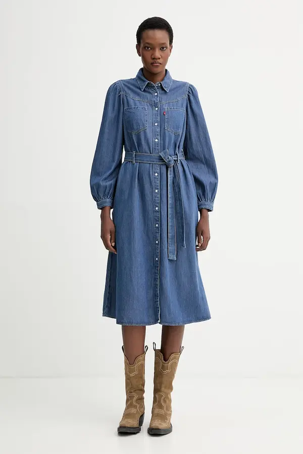 Levi's Jeans obleka Levi's JOURNEY LS MAXI