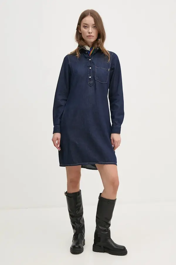Pepe Jeans Jeans obleka Pepe Jeans REGULAR PULL-OVER DRESS