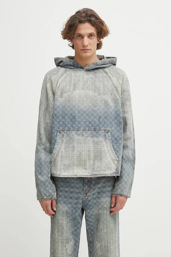 Daily Paper Jeans pulover Daily Paper Destroyed Denim Hoodie