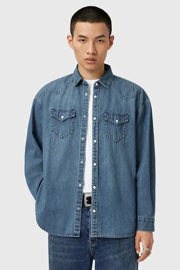 AllSaints Jeans srajca AllSaints FENTON