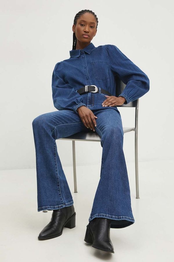 Answear Lab Jeans srajca Answear Lab ženska, mornarsko modra barva