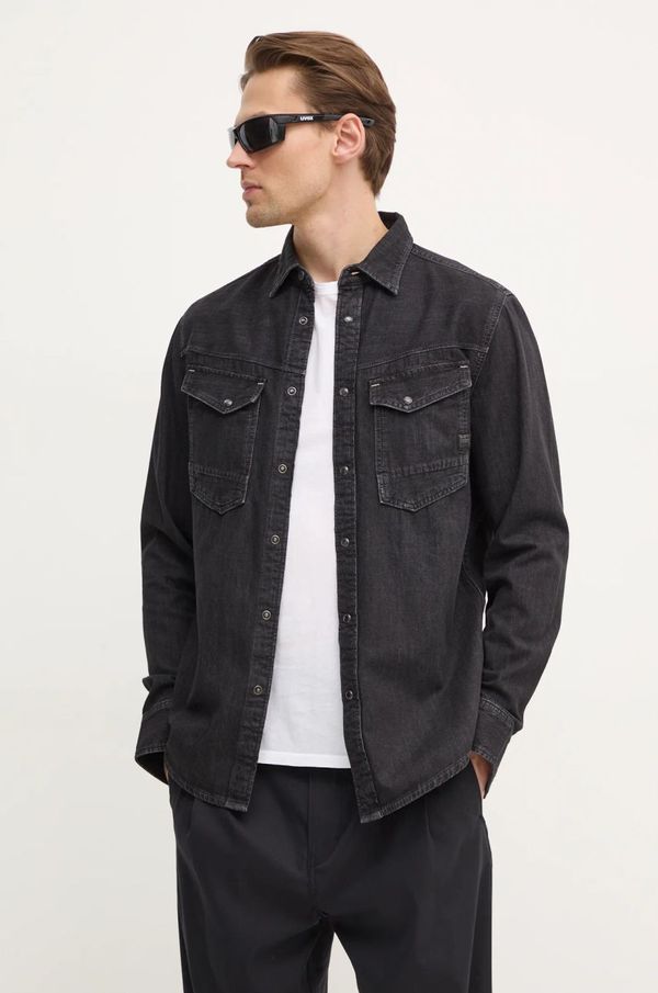 G-Star Raw Jeans srajca G-Star Raw moška, črna barva, D23616-D540