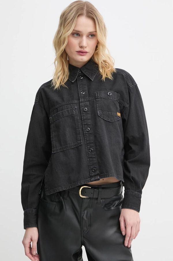 G-Star Raw Jeans srajca G-Star Raw ženska, črna barva, D25516-D540