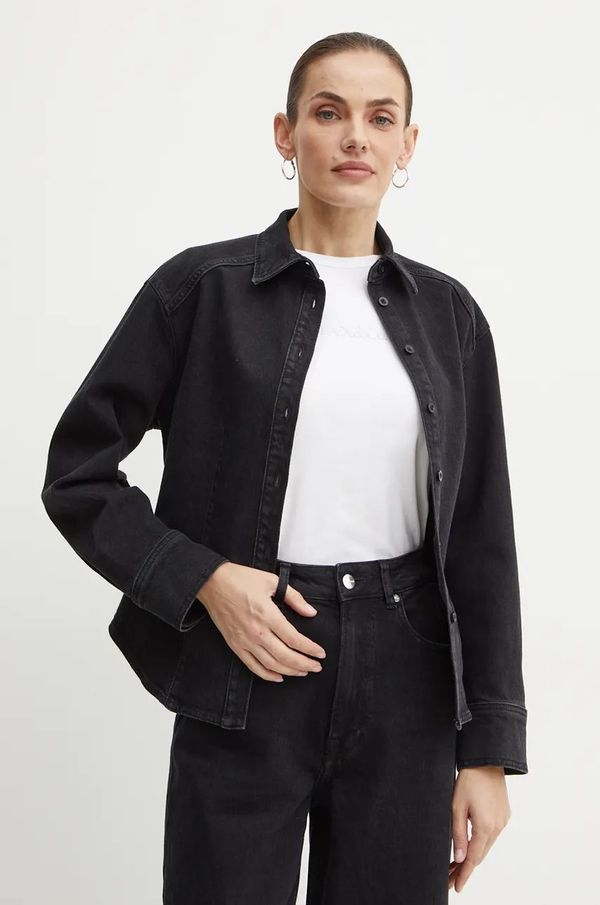 Ivy Oak Jeans srajca Ivy Oak ženska, črna barva, IO112343