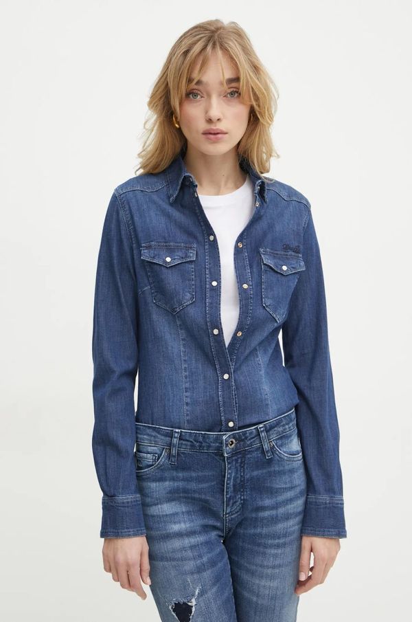 Liu Jo Jeans srajca Liu Jo ženska, mornarsko modra barva, UXX046 D4051