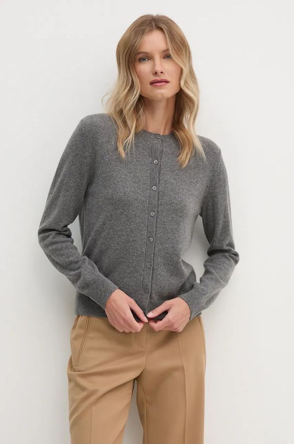 United Colors of Benetton Jopica iz kašmirja United Colors of Benetton siva barva, 1033D5016