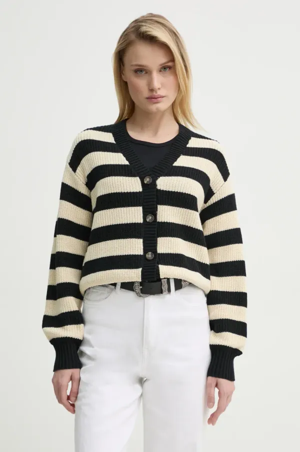 Levi's Jopica Levi's SNOWFLAKE CARDIGAN ženska, bež barva, A8728