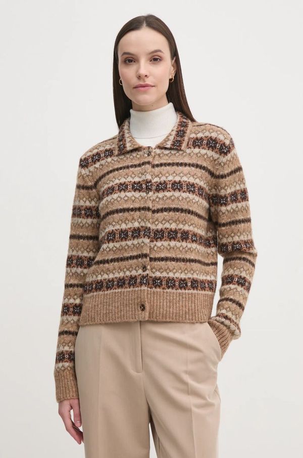 Hoss Intropia Jopica s primesjo volne Hoss Intropia rjava barva, 6318057