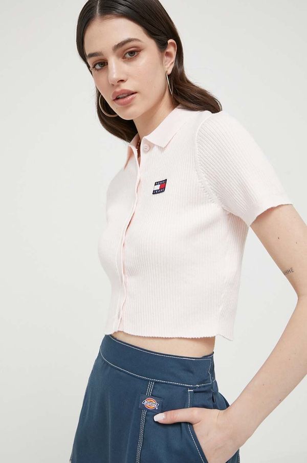 Tommy Jeans Jopica Tommy Jeans ženski, roza barva