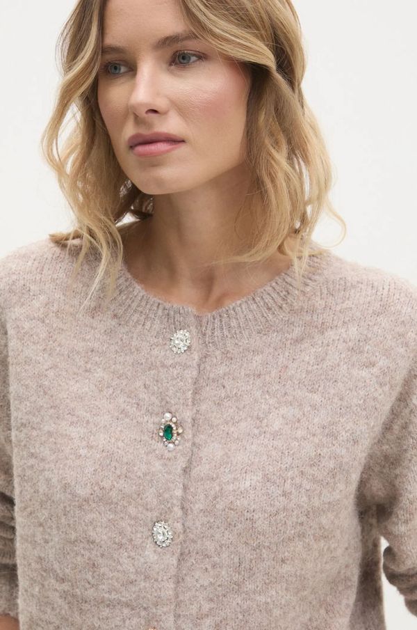 Answear Lab Jopica z volno Answear Lab rjava barva