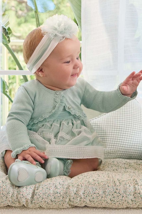 Mayoral Newborn Jopica za dojenčka Mayoral Newborn turkizna barva