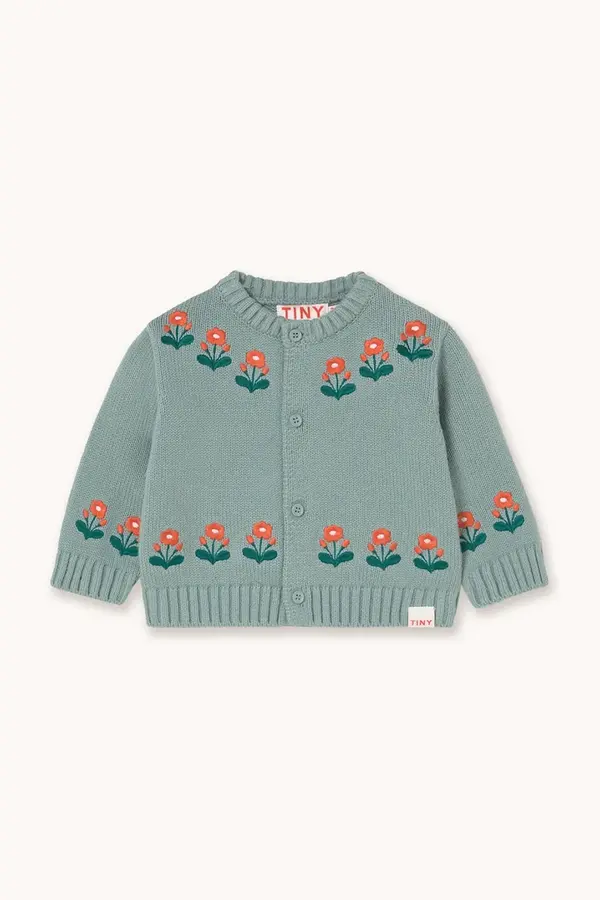Tinycottons Jopica za dojenčka Tinycottons FLOWERS BABY CARDIGAN