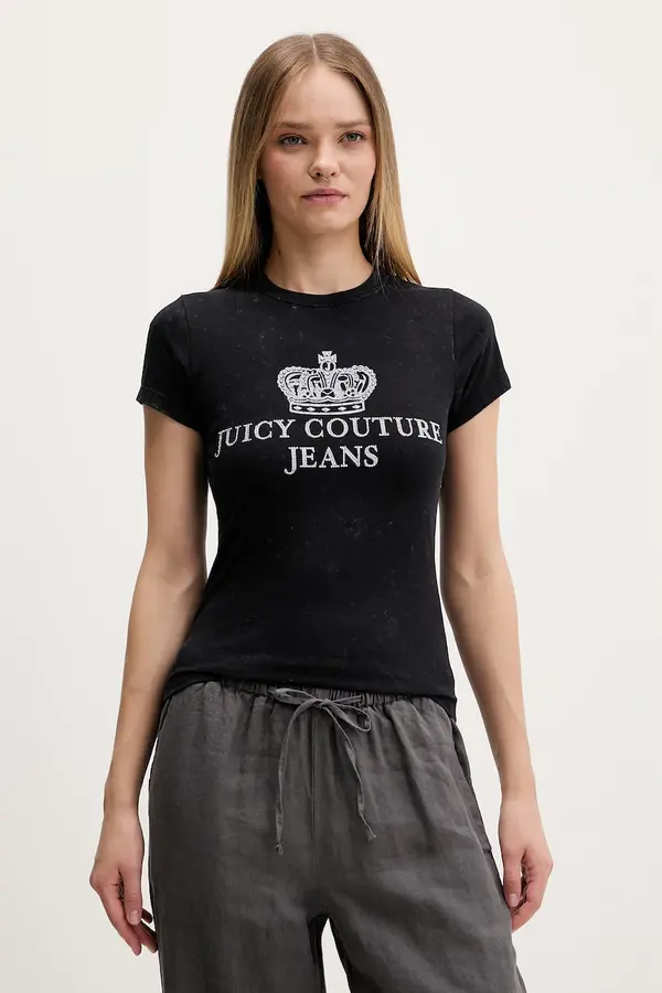 Juicy Couture Juicy Couture kratka majica ženska bombažna HERITAGE HILTON