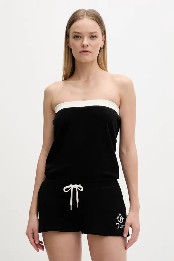 Juicy Couture Juicy Couture ženski kombinezon brez naramnic APPLIQUE ROMPER