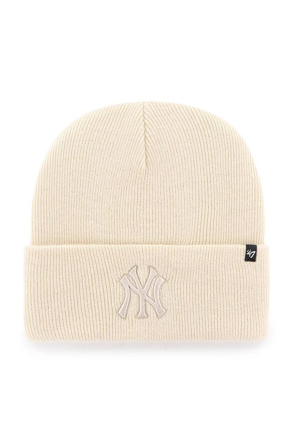 47 brand Kapa 47 brand MLB New York Yankees bež barva, B-HYMKR17ACE-NTN