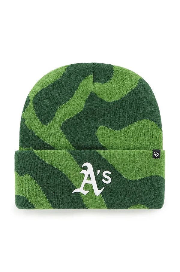 47 brand Kapa 47 brand MLB Oakland Athletics zelena barva, B-FRFMK18ACE-FF