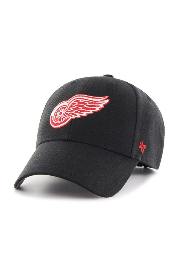 47brand Kapa 47brand NHL Detroit Red Wings črna barva