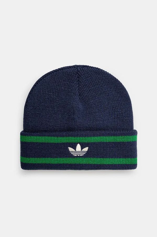 adidas Originals Kapa adidas Originals Beanie mornarsko modra barva, JL9569