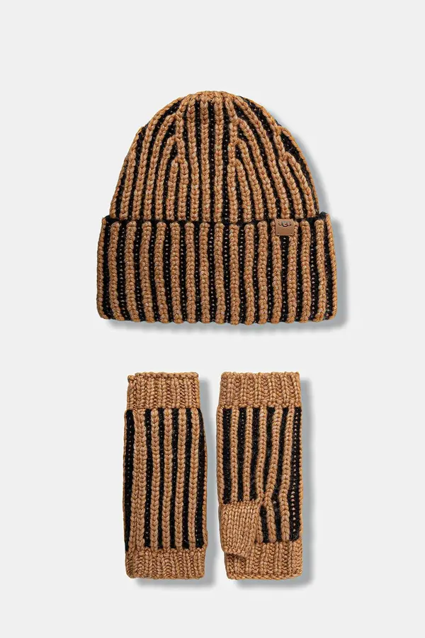 UGG Kapa in rokavice z dodatkom volne UGG CHUNKY