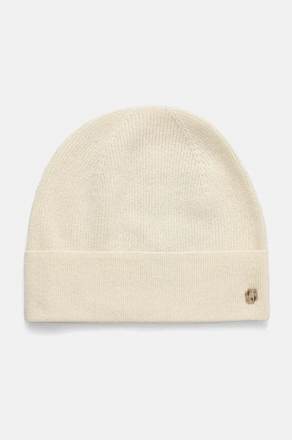 BOSS Kapa iz kašmirja BOSS bela barva, 50524288