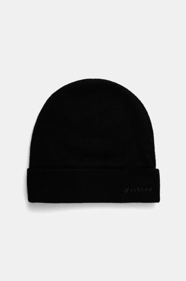 Weekend Max Mara Kapa iz kašmirja Weekend Max Mara črna barva, 2515571024600