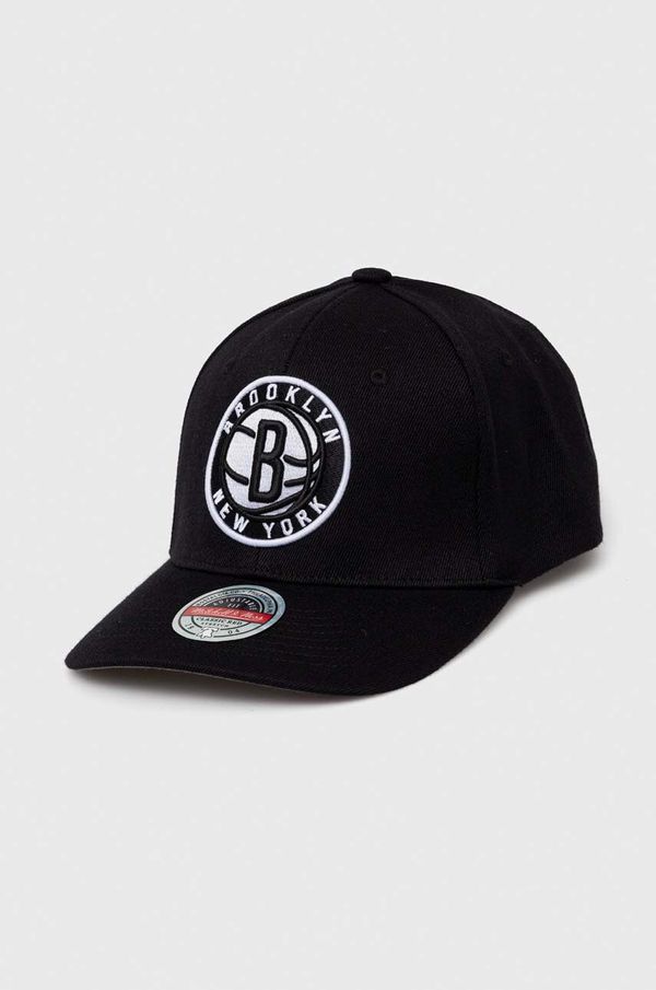 Mitchell&Ness Kapa iz mešanice volne Mitchell&Ness Brooklyn Nets črna barva