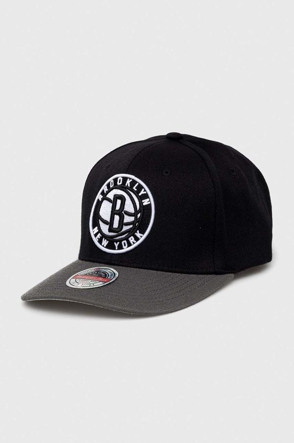Mitchell&Ness Kapa iz mešanice volne Mitchell&Ness Brooklyn Nets črna barva