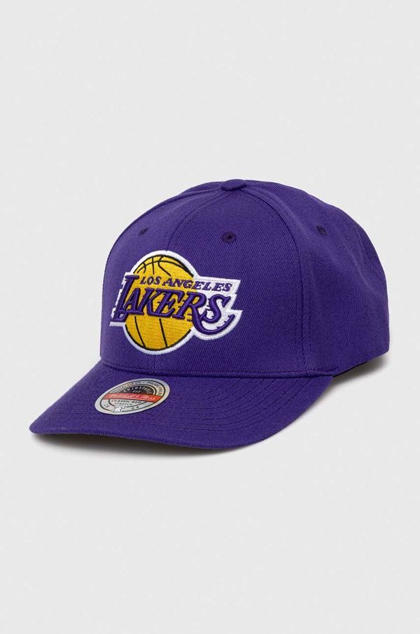 Mitchell&Ness Kapa iz mešanice volne Mitchell&Ness Los Angeles Lakers vijolična barva