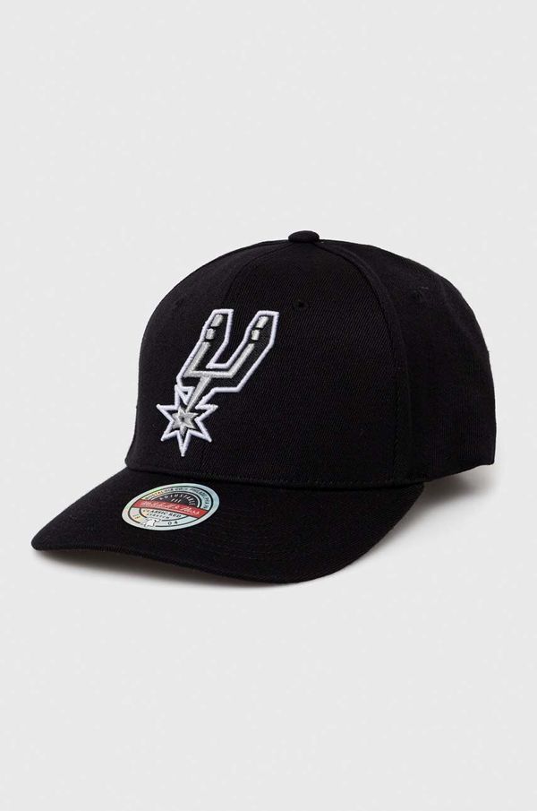 Mitchell&Ness Kapa iz mešanice volne Mitchell&Ness San Antonio Spurs črna barva