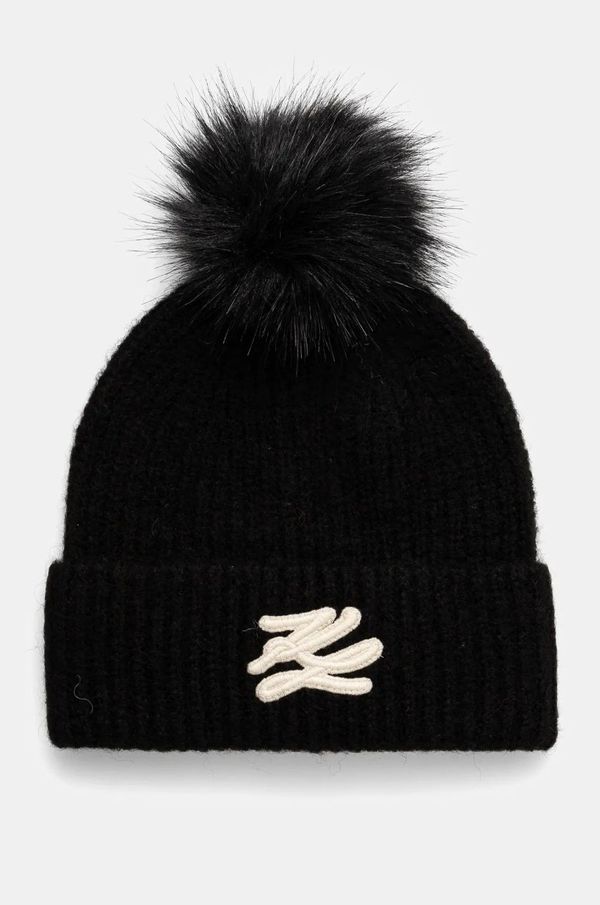 Karl Lagerfeld Kapa Karl Lagerfeld črna barva, A1W33103