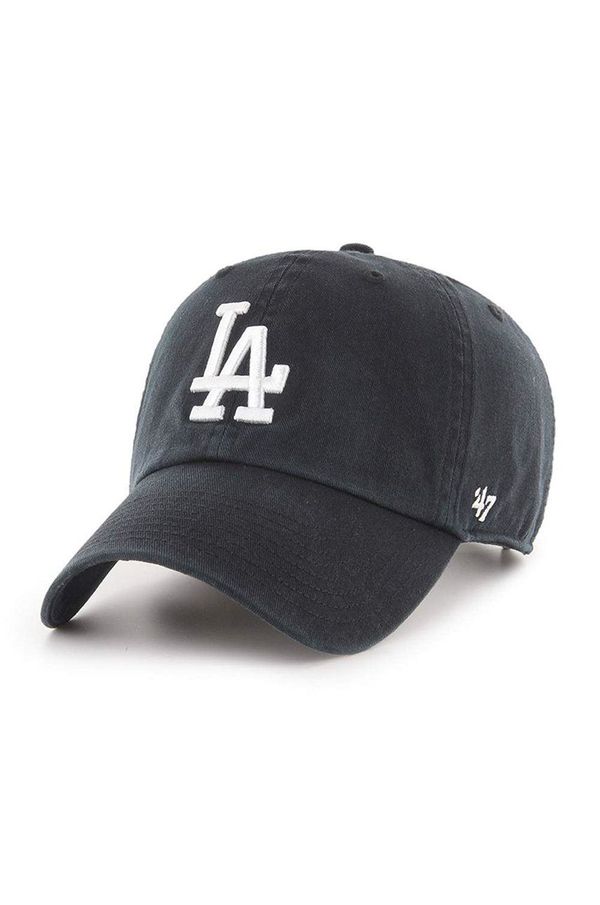 47brand Kapa na šilt 47brand MLB Los Angeles Dodgers črna barva