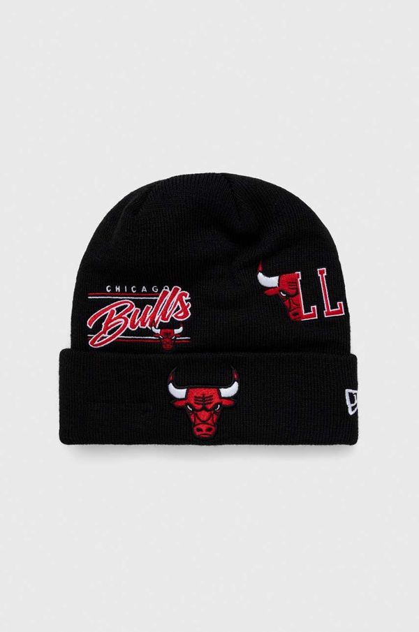 New Era Kapa New Era črna barva, CHICAGO BULLS