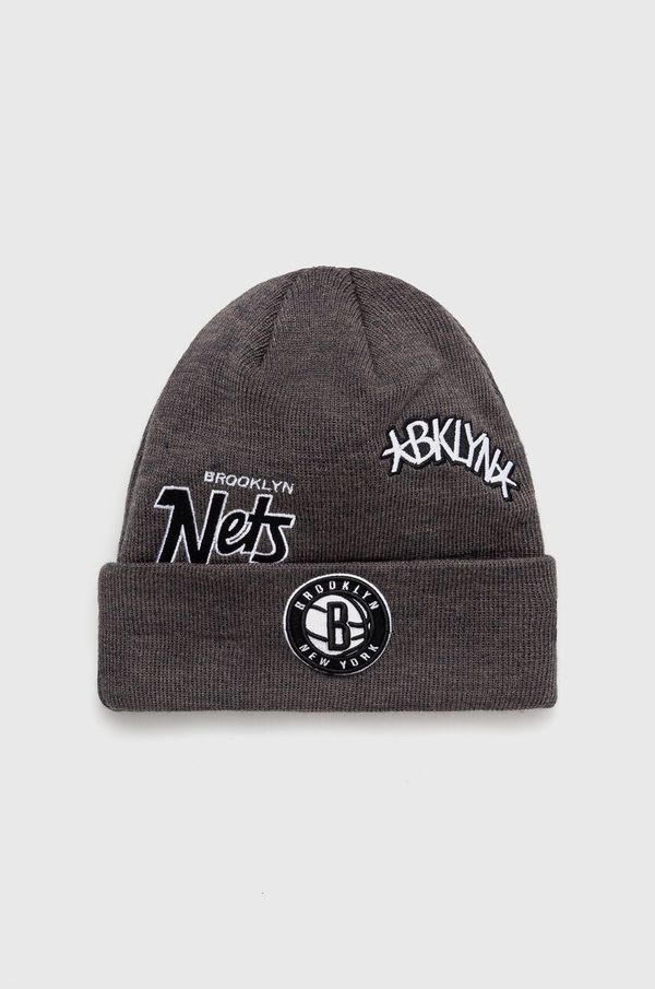 New Era Kapa New Era siva barva, BROOKLYN NETS