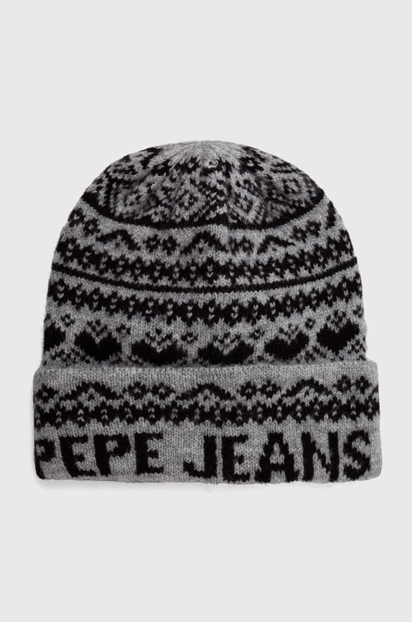 Pepe Jeans Kapa Pepe Jeans siva barva