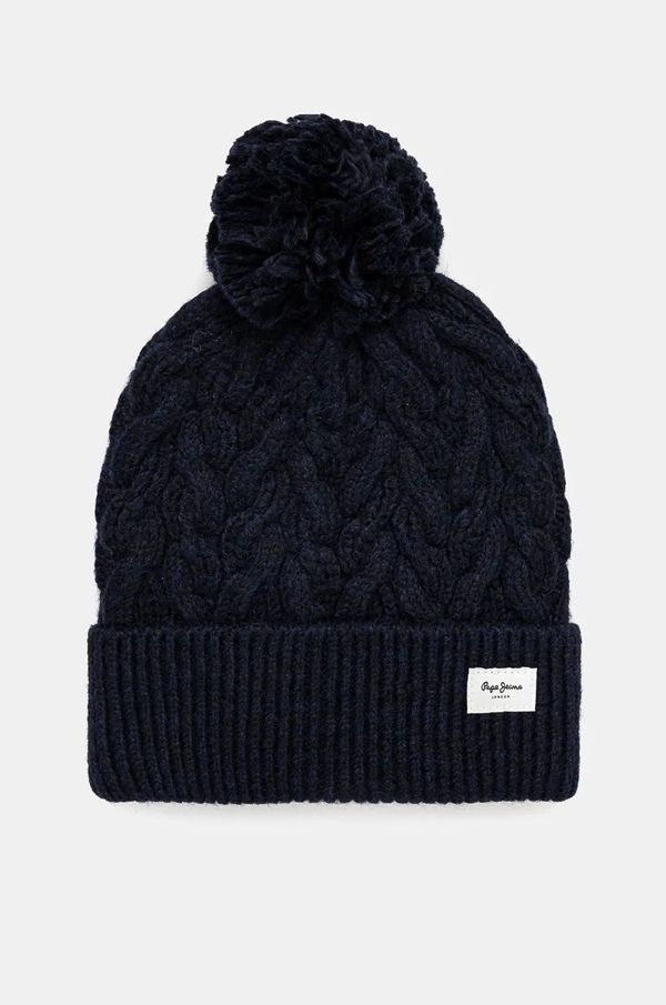 Pepe Jeans Kapa Pepe Jeans WALLIS HAT mornarsko modra barva, PL040353