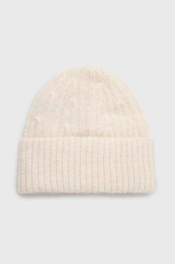 American Vintage Kapa s primesjo volne American Vintage Bonnet bež barva