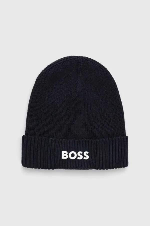 BOSS Green Kapa s primesjo volne Boss Green Asic_Beanie-X