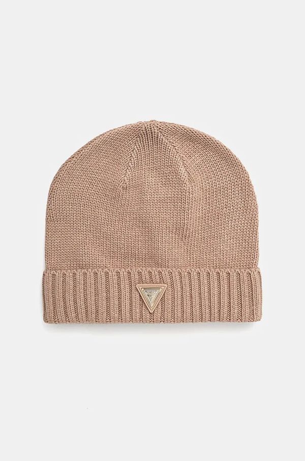 Guess Kapa s primesjo volne Guess BEANIE bež barva, V4BZ08 Z39B0