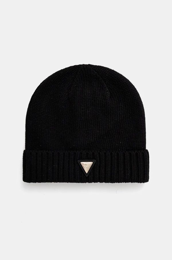 Guess Kapa s primesjo volne Guess BEANIE črna barva, V4BZ08 Z39B0