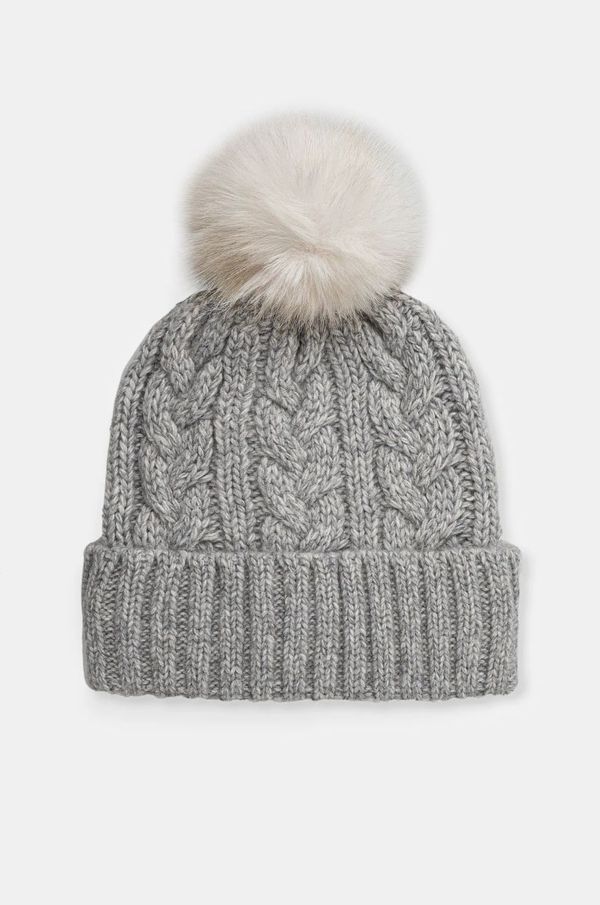 Hollister Co. Kapa s primesjo volne Hollister Co. siva barva, KI354-4037