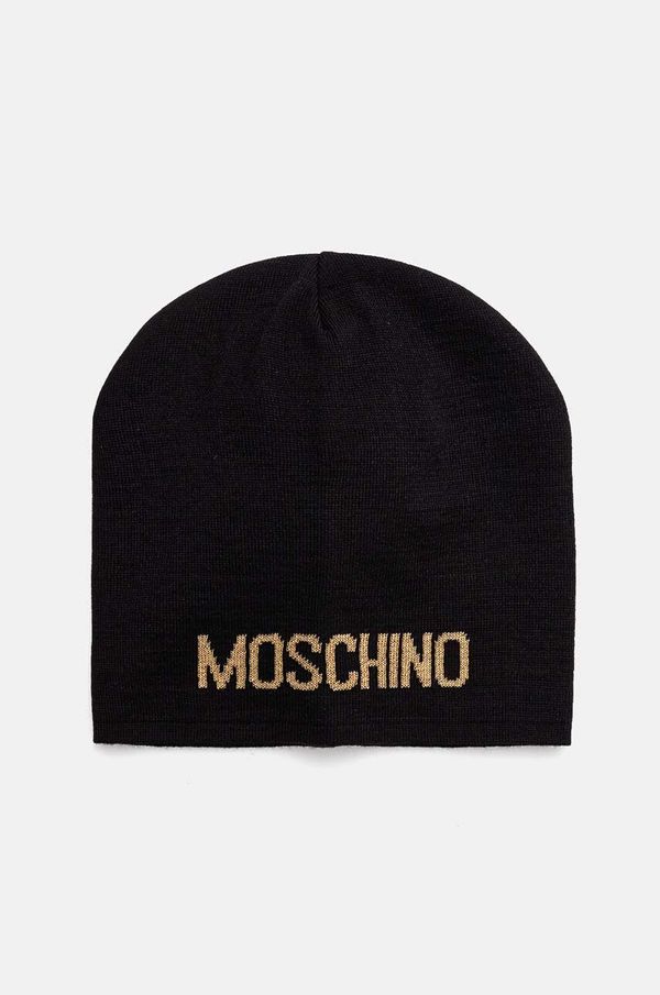 Moschino Kapa s primesjo volne Moschino črna barva, M3132 65294