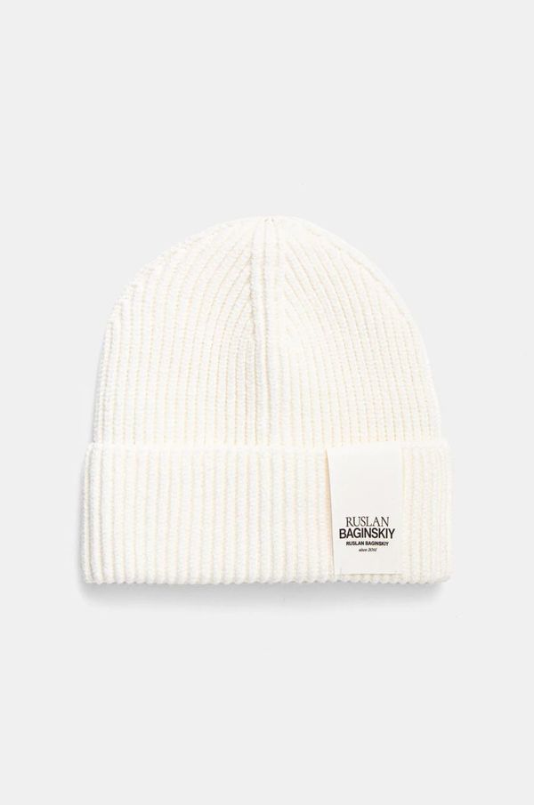 RUSLAN BAGINSKIY Kapa s primesjo volne Ruslan Baginskiy bela barva, BN035-VWNE