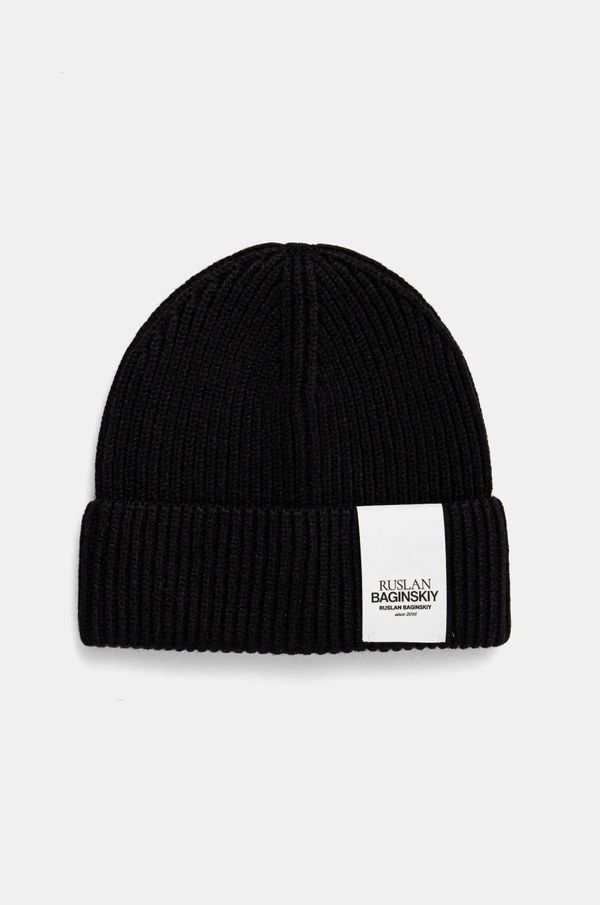 RUSLAN BAGINSKIY Kapa s primesjo volne Ruslan Baginskiy črna barva, BN033-VWNE