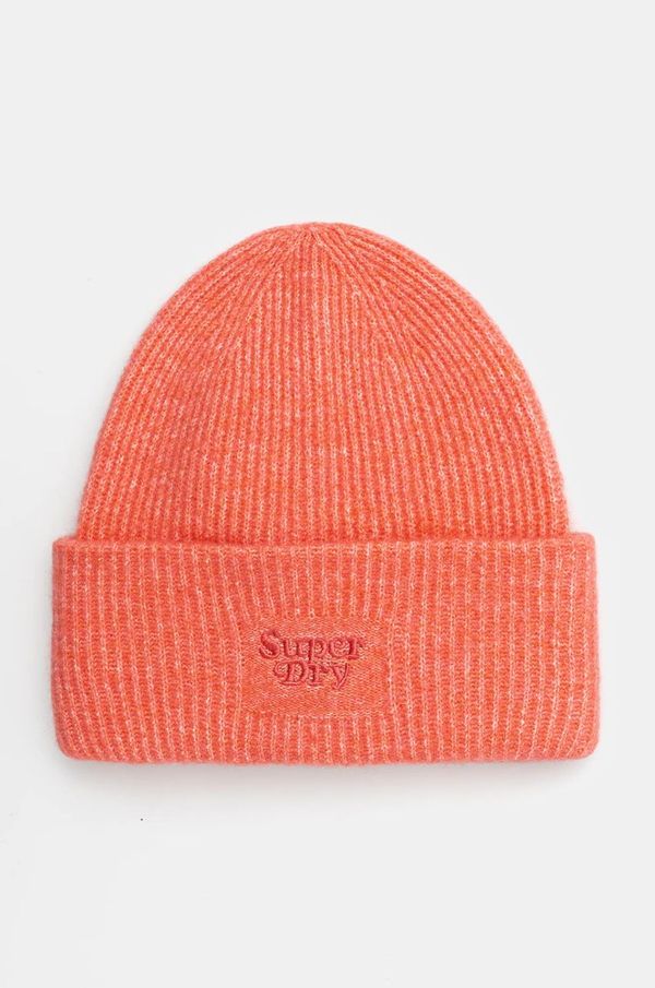 Superdry Kapa s primesjo volne Superdry roza barva, Y9010185A-OU3