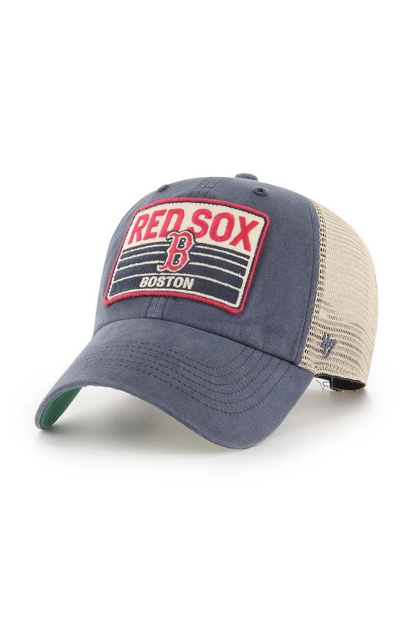 47 brand Kapa s šiltom 47 brand MLB Boston Red Sox mornarsko modra barva, B-FRSTK02BXP-VN