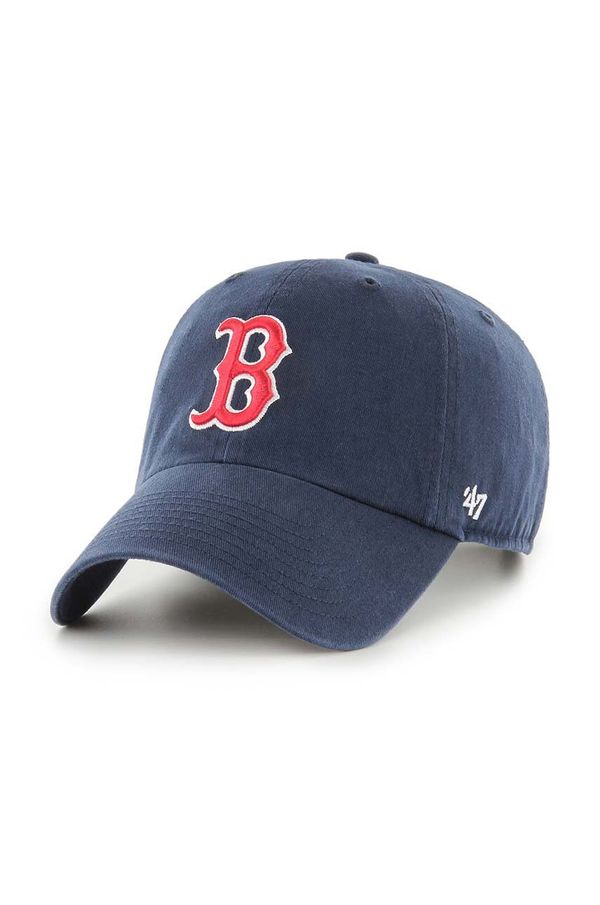 47 brand Kapa s šiltom 47 brand MLB Boston Red Sox mornarsko modra barva, B-RGW02GWS-NYX