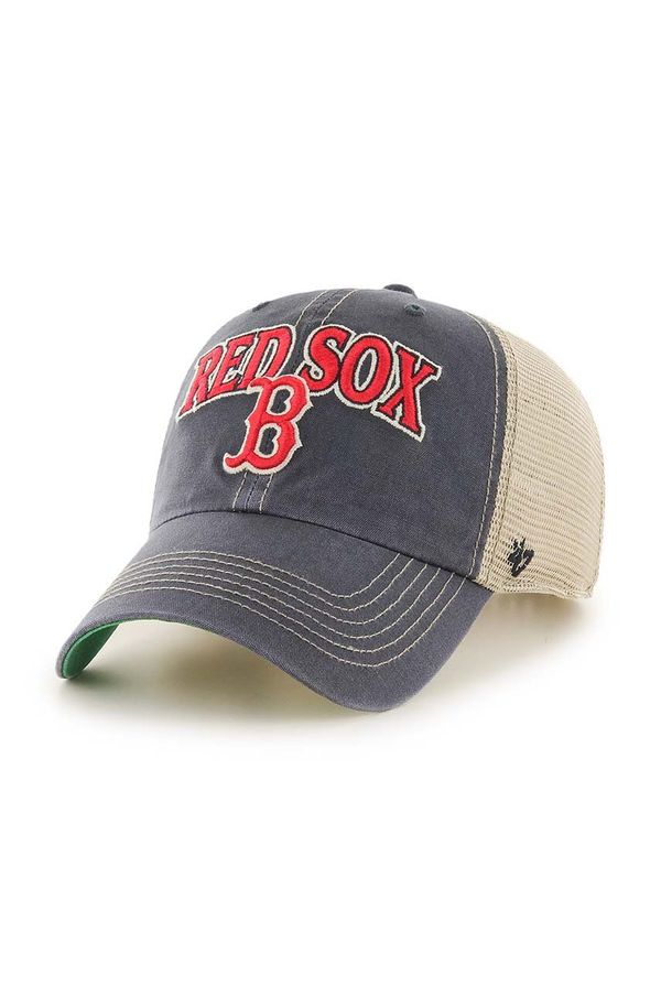 47 brand Kapa s šiltom 47 brand MLB Boston Red Sox mornarsko modra barva, B-TSCLA02LAP-VN