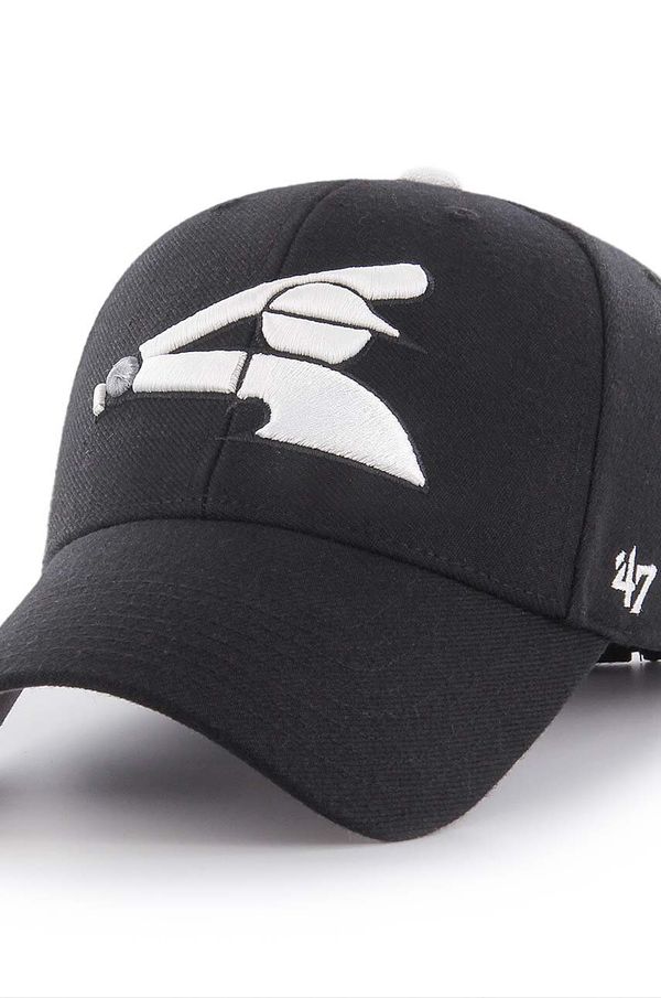 47 brand Kapa s šiltom 47 brand MLB Chicago White Sox črna barva, B-MVP06WBV-BKB